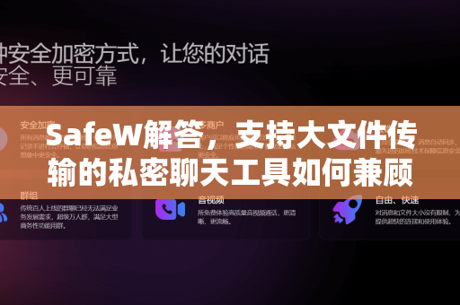 SafeW解答，支持大文件传输的私密聊天工具如何兼顾安全与效率？