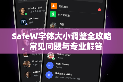 SafeW字体大小调整全攻略，常见问题与专业解答