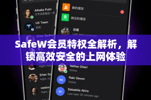 SafeW会员特权全解析，解锁高效安全的上网体验