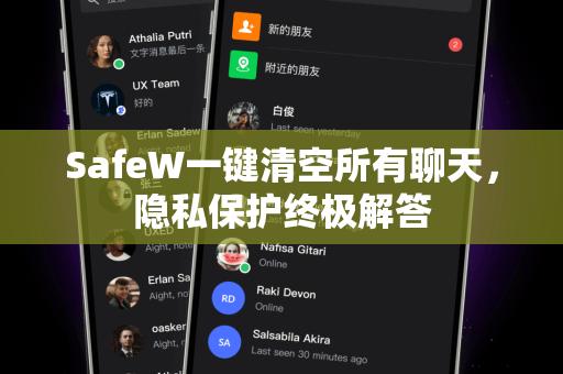 SafeW一键清空所有聊天,隐私保护终极解答 SafeW一键清空所有聊天,隐私保护终极解答