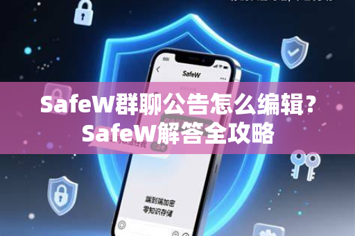 SafeW群聊公告怎么编辑?SafeW解答全攻略 SafeW群聊公告怎么编辑?SafeW解答全攻略