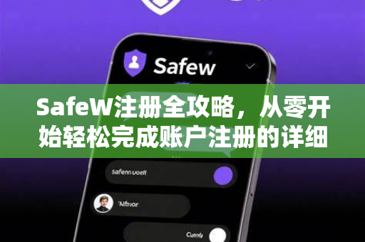 SafeW注册全攻略，从零开始轻松完成账户注册的详细指南