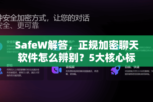 SafeW解答，正规加密聊天软件怎么辨别？5大核心标准与避坑指南