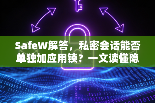 SafeW解答，私密会话能否单独加应用锁？一文读懂隐藏与保护的核心逻辑