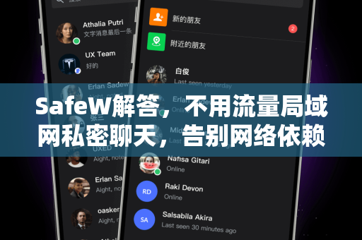 SafeW解答，不用流量局域网私密聊天，告别网络依赖的安全之选