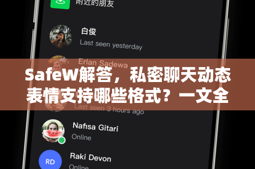 SafeW解答，私密聊天动态表情支持哪些格式？一文全解析